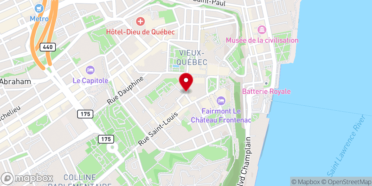 Map showing location of Monument to Religious Teaching Communities