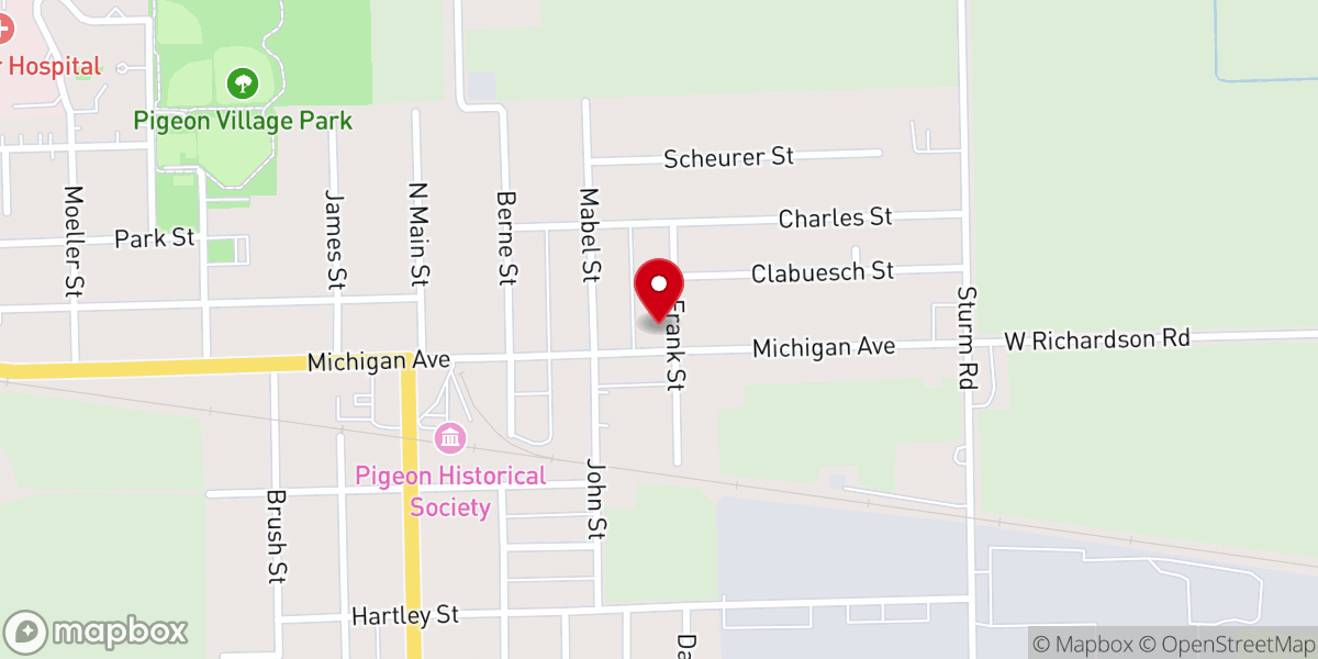 Map showing location of First United Methodist Church