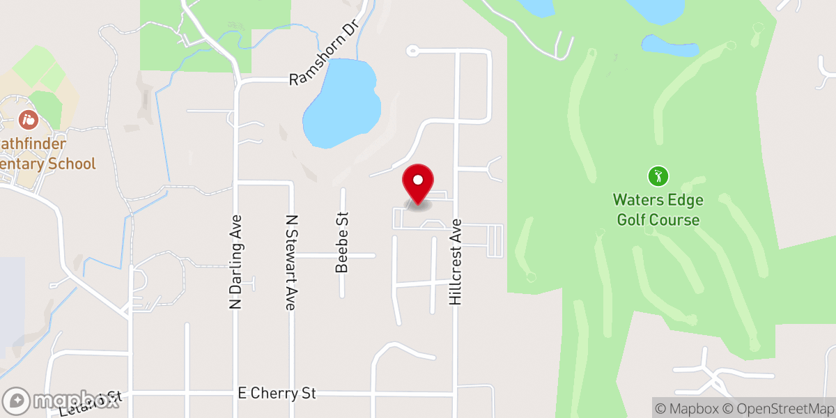 Map showing location of First Christian Reformed Church