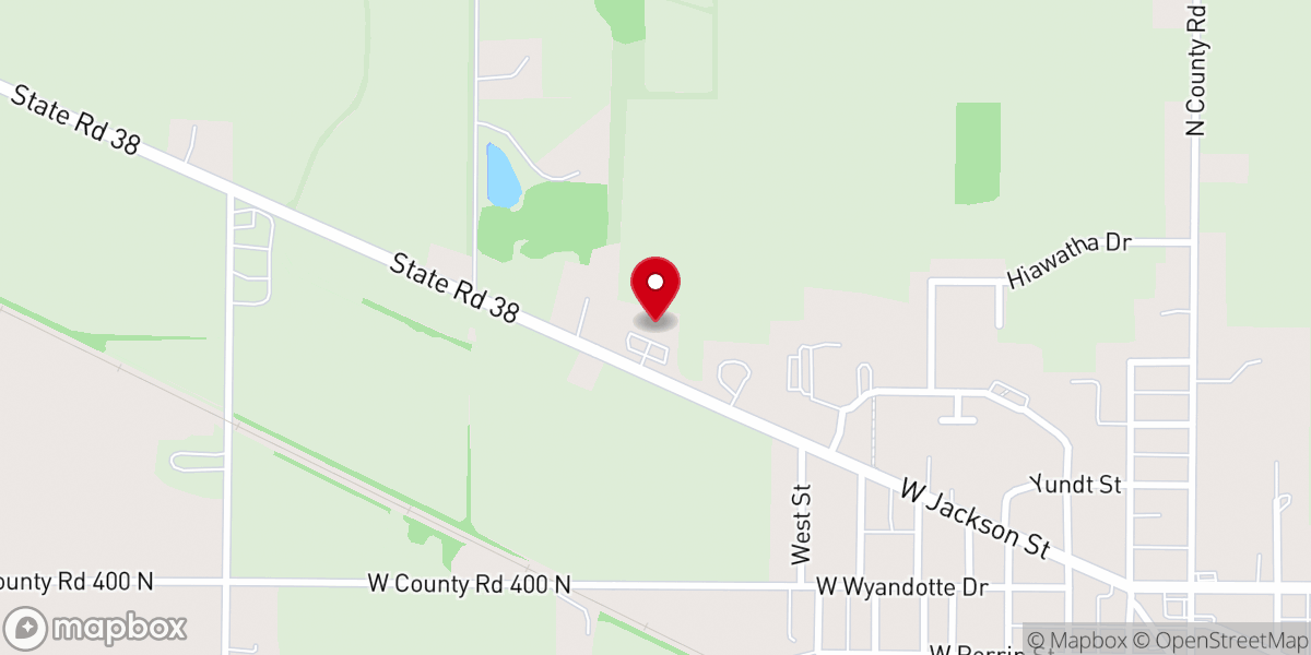 Map showing location of Gloria Dei Lutheran Church