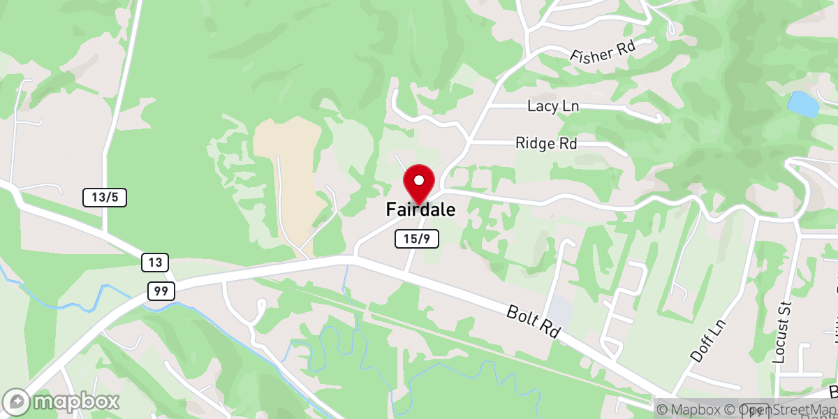 Map showing location of Maple Meadow Chapel Church