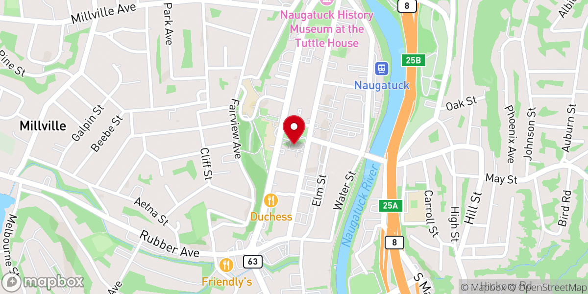 Map showing location of St Michael's Episcopal Church