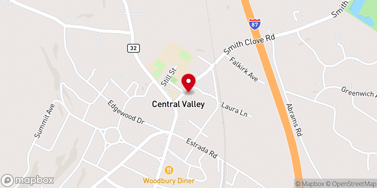 Map showing location of St John William A