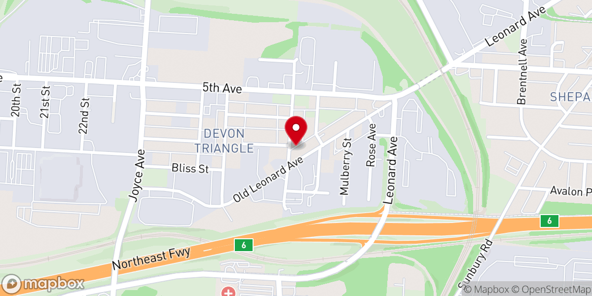 Map showing location of Gods House of Prayer