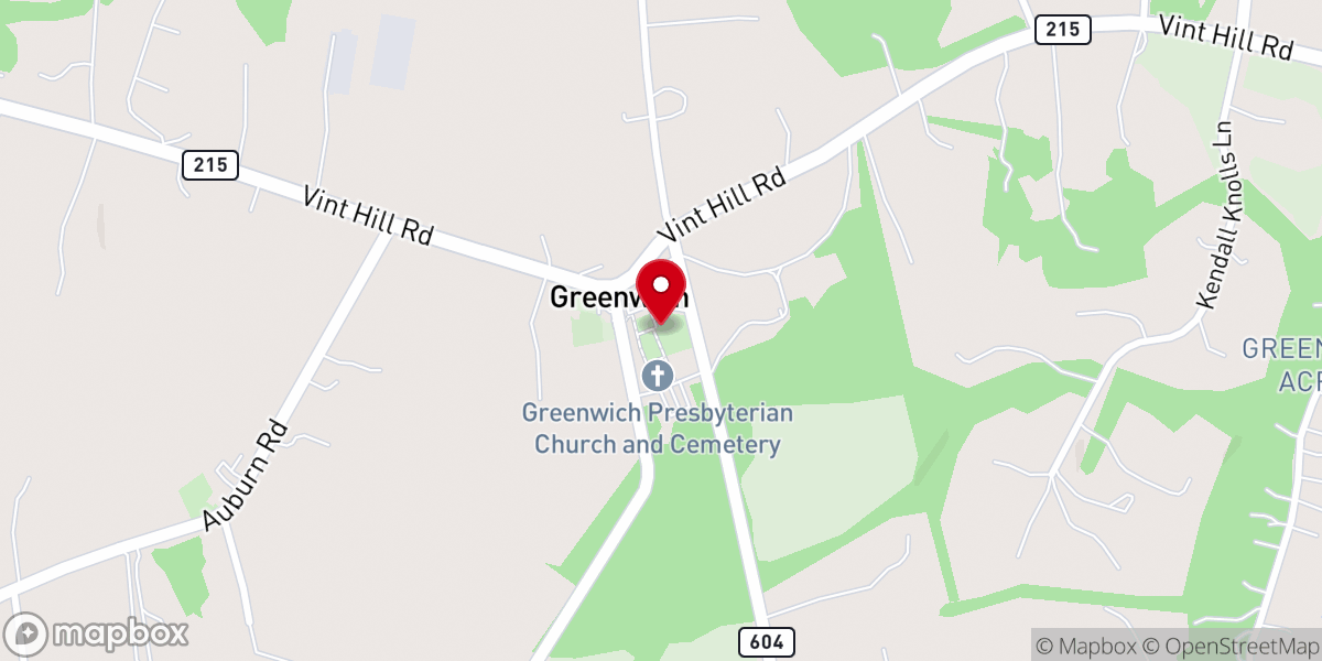 Map showing location of St. Michael's Anglican Church