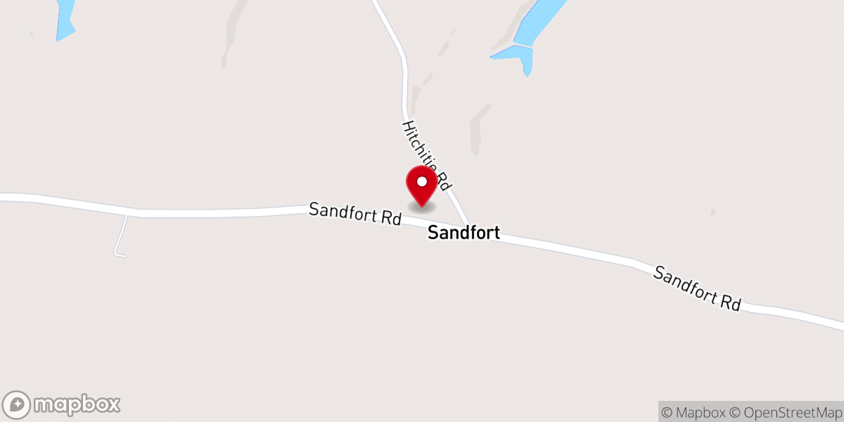 Map showing location of Ministries of Faith Church