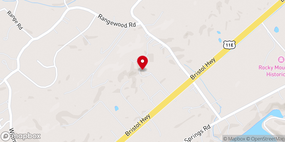 Map showing location of New Hope Church of Christ
