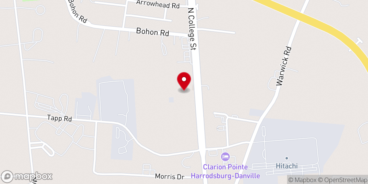 Map showing location of Cornerstone Community Church