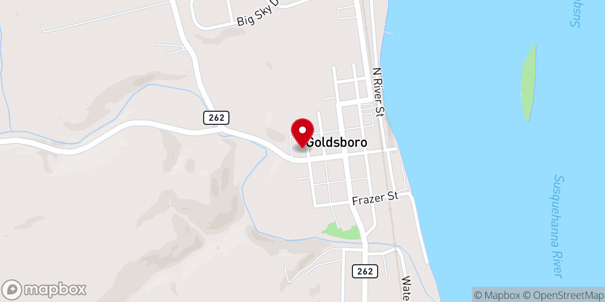 Map showing location of Churches of God, General Conference