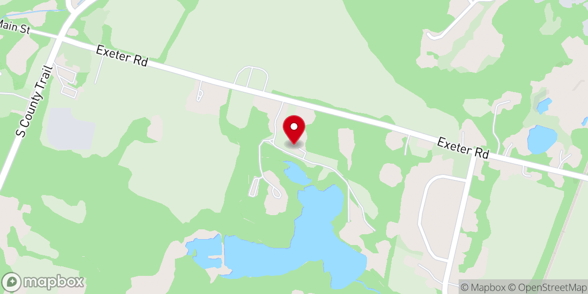 Map showing location of American Baptist Churches of Rhode Island