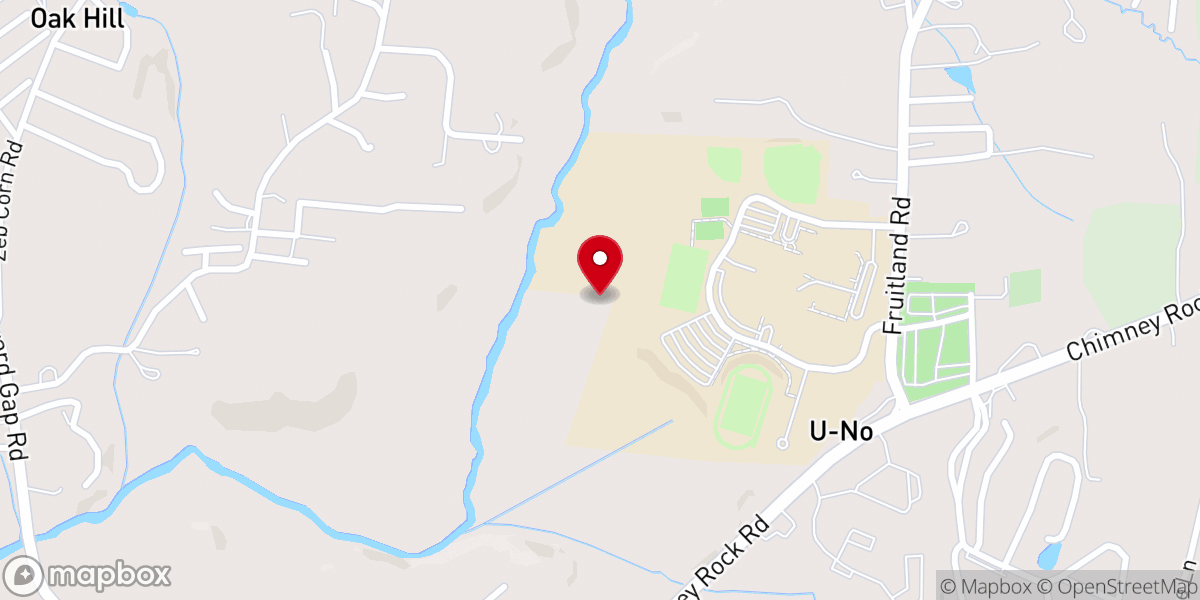 Map showing location of Hendersonville Connections Center