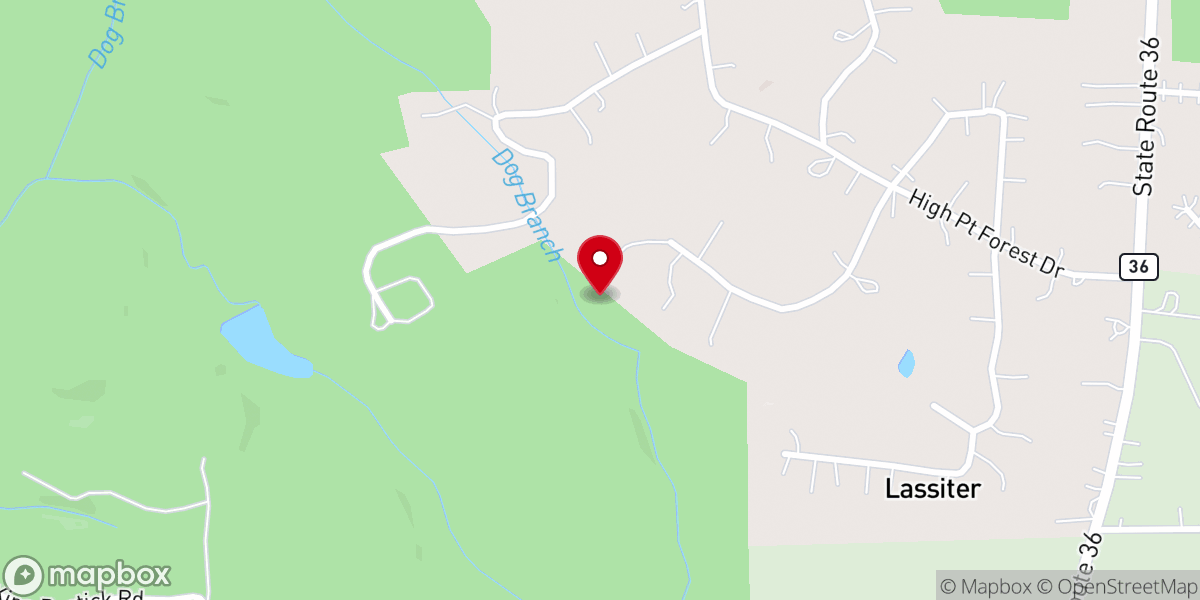 Map showing location of Ignite Life Center