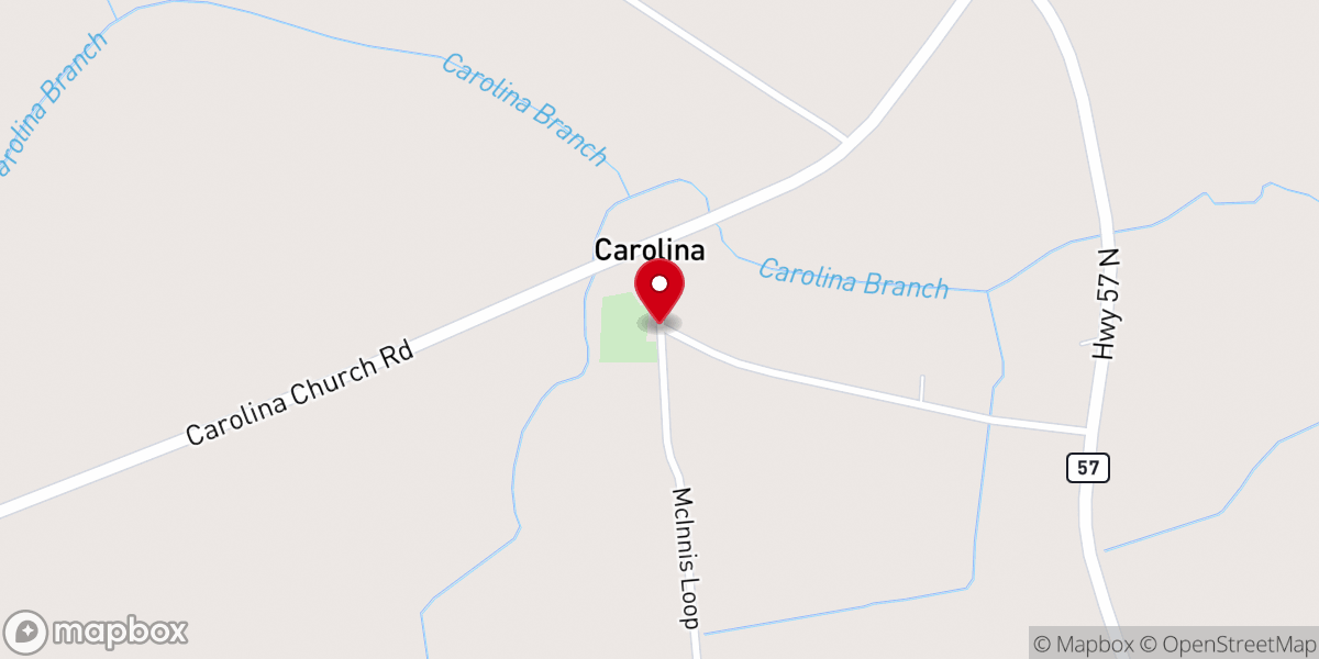Map showing location of Carolina Fellowship Bld.