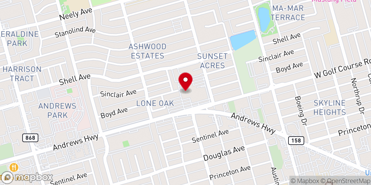 Map showing location of Golf Course Road Church-Christ