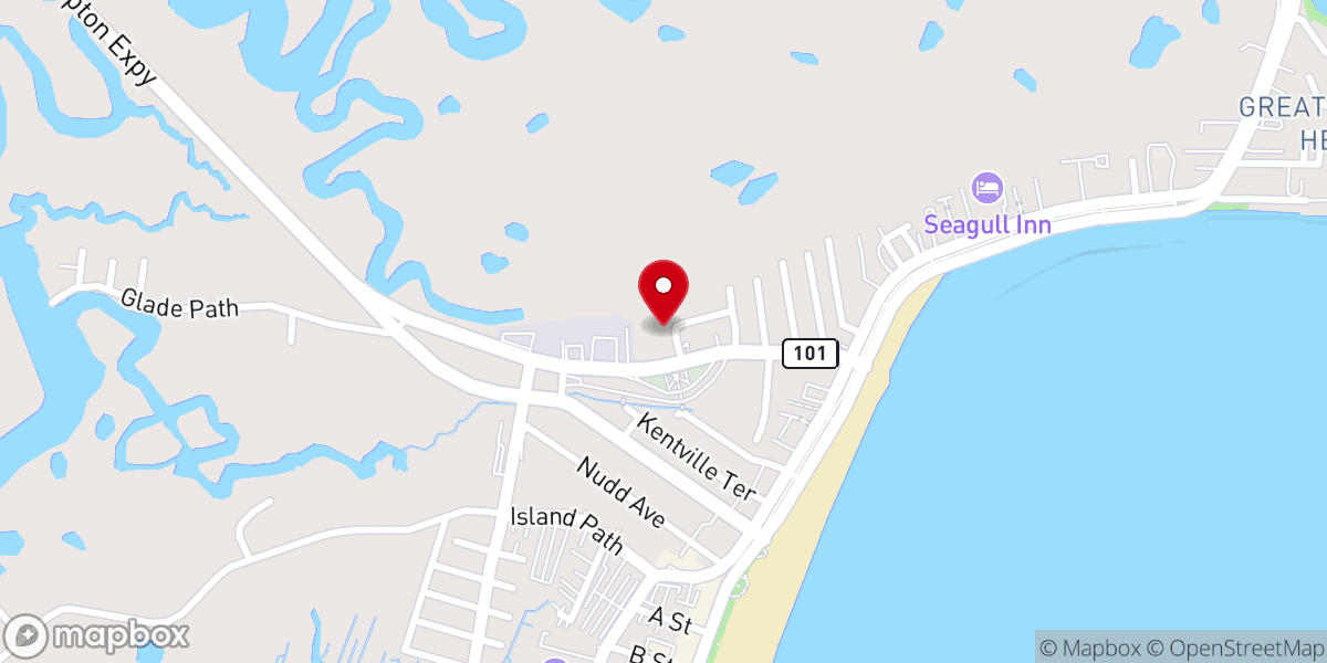 Map showing location of St. Patrick Catholic Church