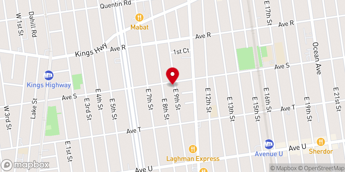 Map showing location of Congregation Har Halebanon