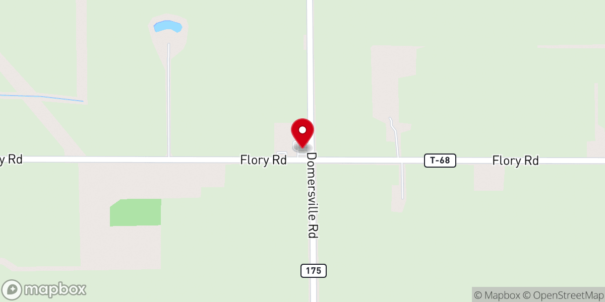 Map showing location of Poplar Ridge Church-The Brethren