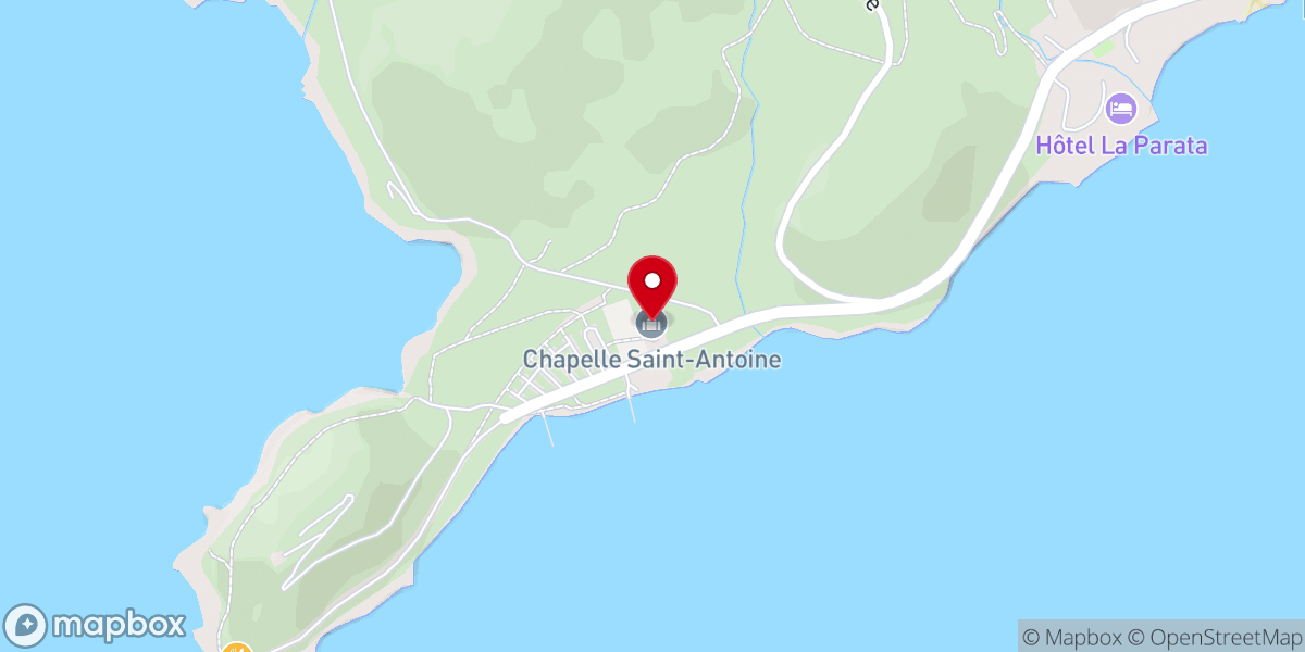 Map showing location of Chapelle St Antoine