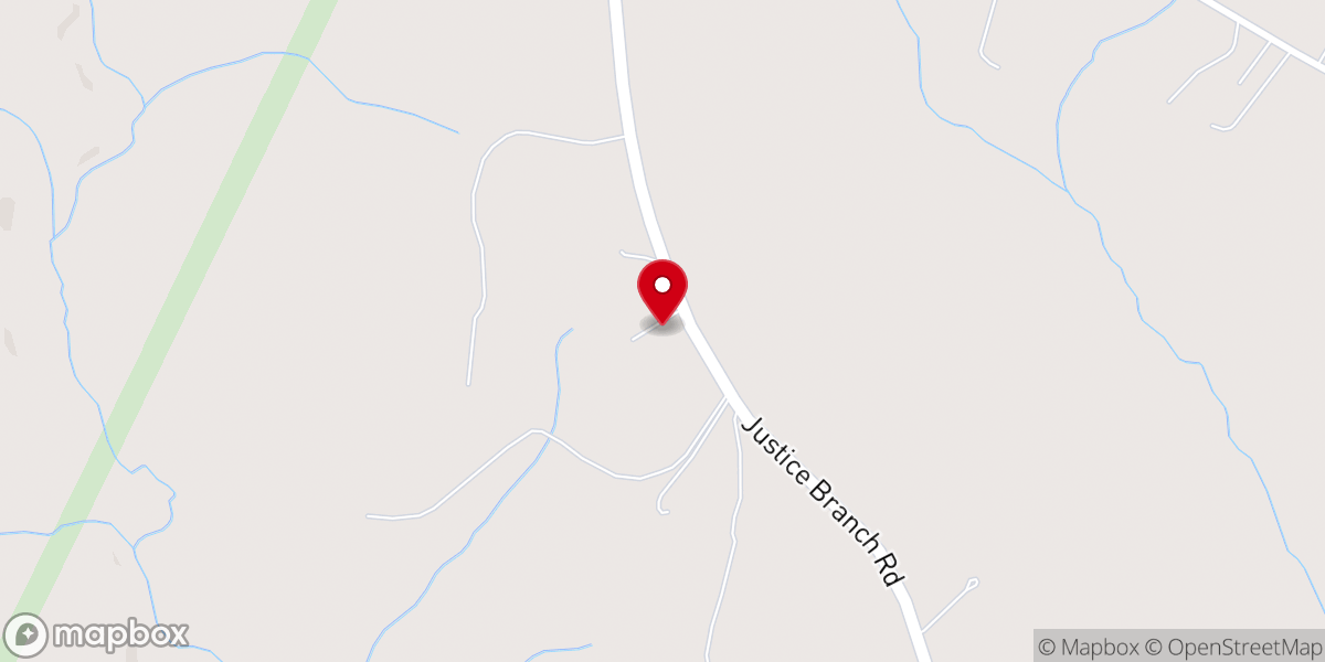 Map showing location of Corinth United Methodist Church
