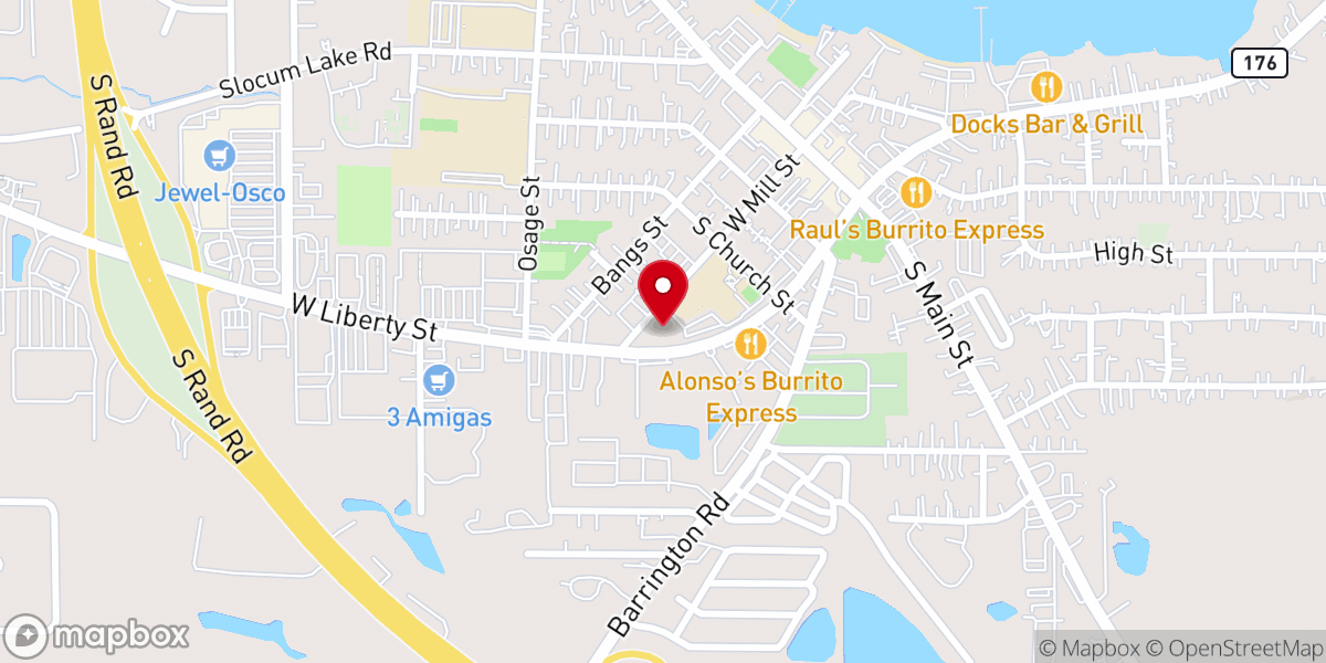 Map showing location of Transfiguration Catholic Community