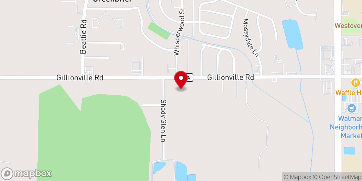 Map showing location of Avalon Methodist Church