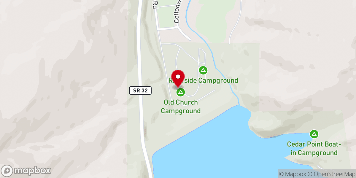 Map showing location of The Old Church at Rockport State Park