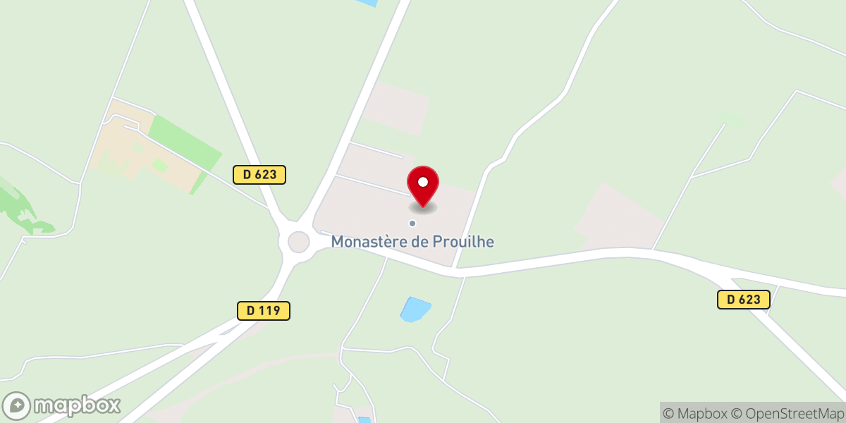 Map showing location of Monastère Sainte-Marie de Prouilhe