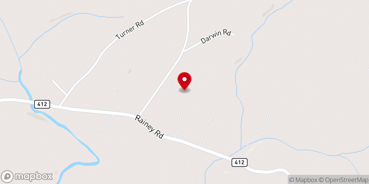 Map showing location of Evergreen CME Church