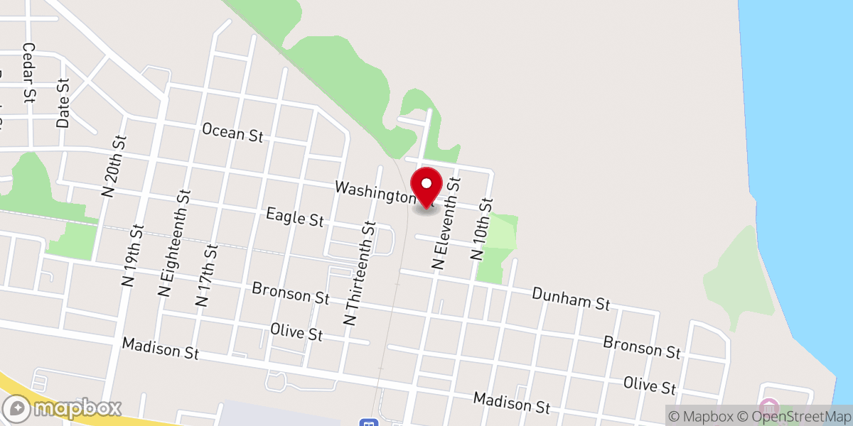 Map showing location of H T Christian Center