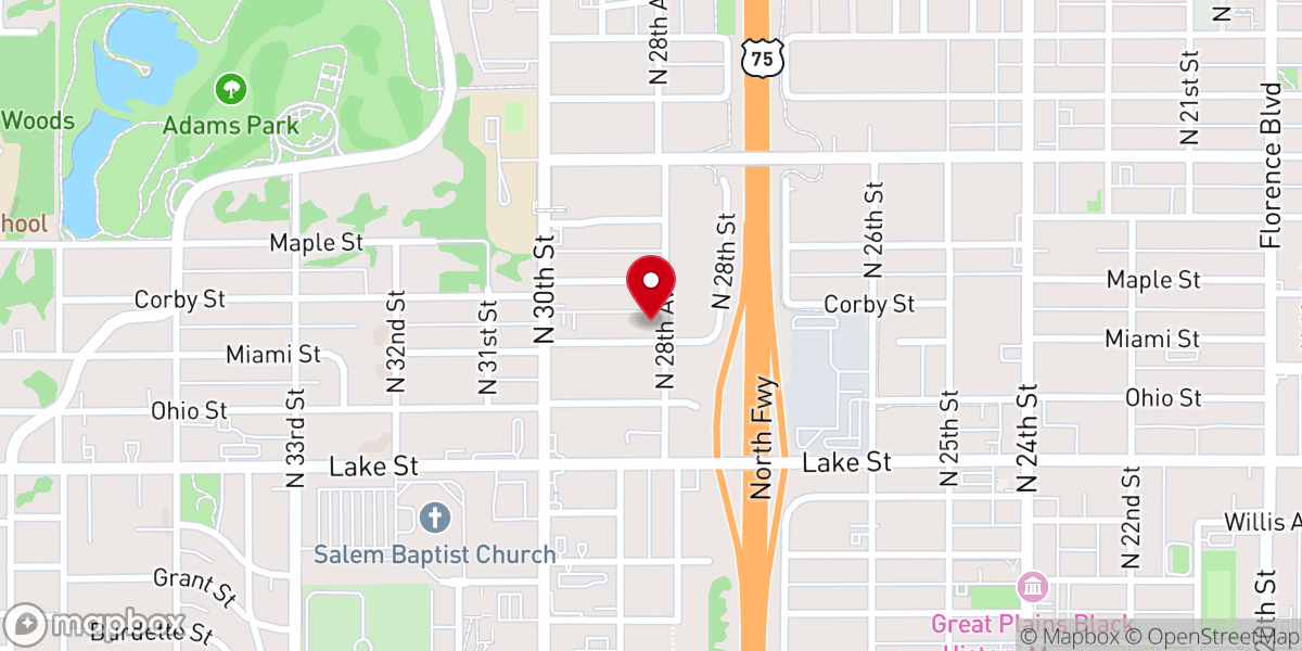 Map showing location of Thine Will Church of God in Christ