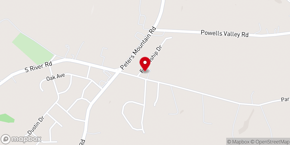 Map showing location of Word of Life Chapel