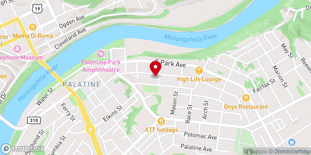 Map showing location of Immaculate Conception Church