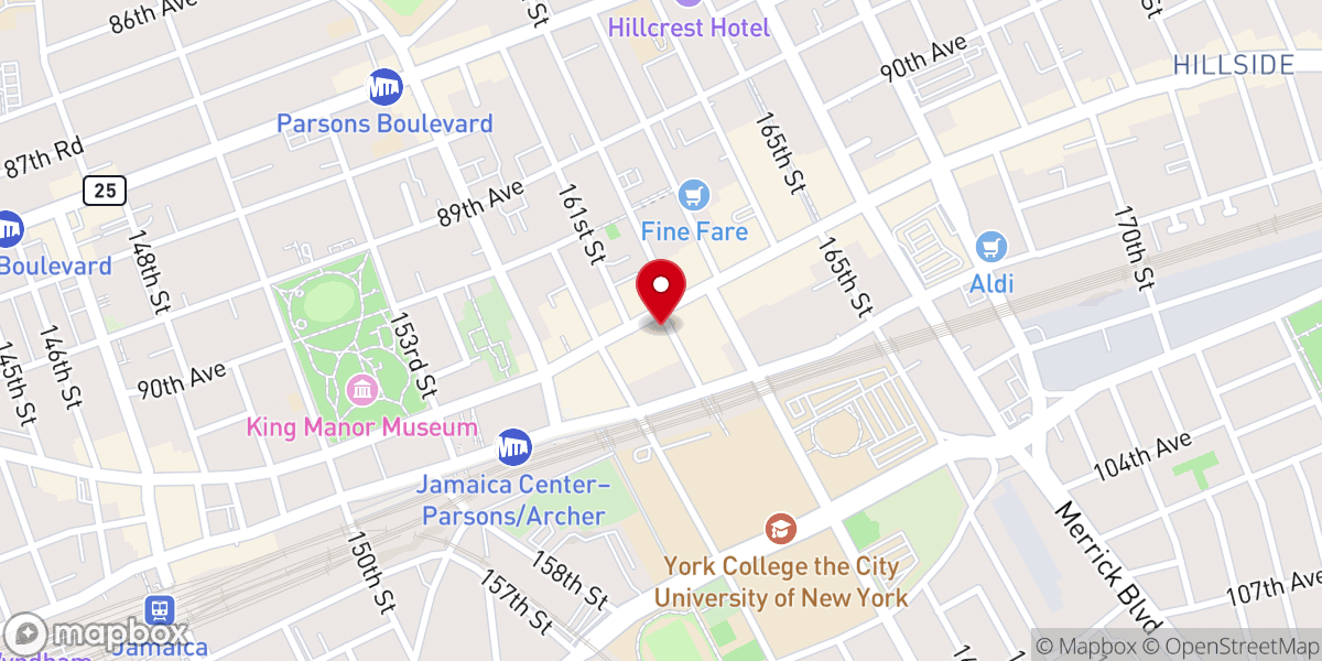 Map showing location of Catholic Charities Home Base
