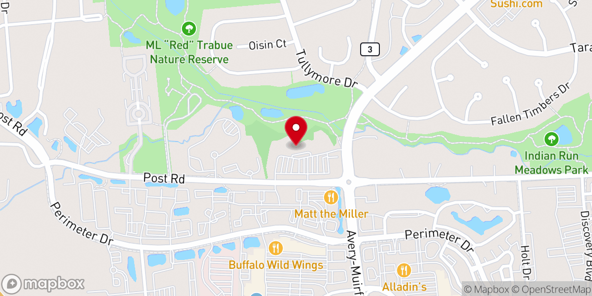 Map showing location of Northwest Presbyterian Church