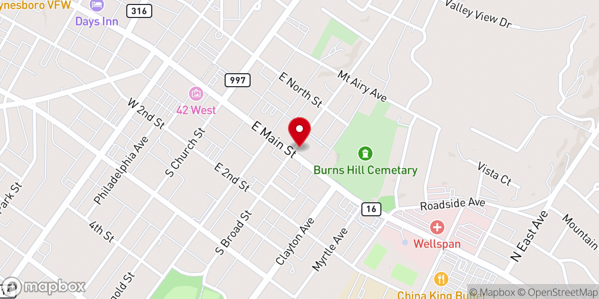 Map showing location of Knights of Columbus Bingo