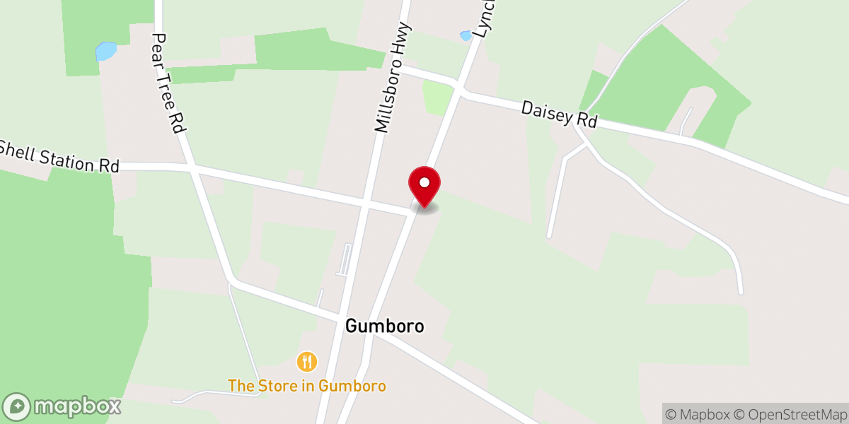 Map showing location of Gumboro United Methodist Church
