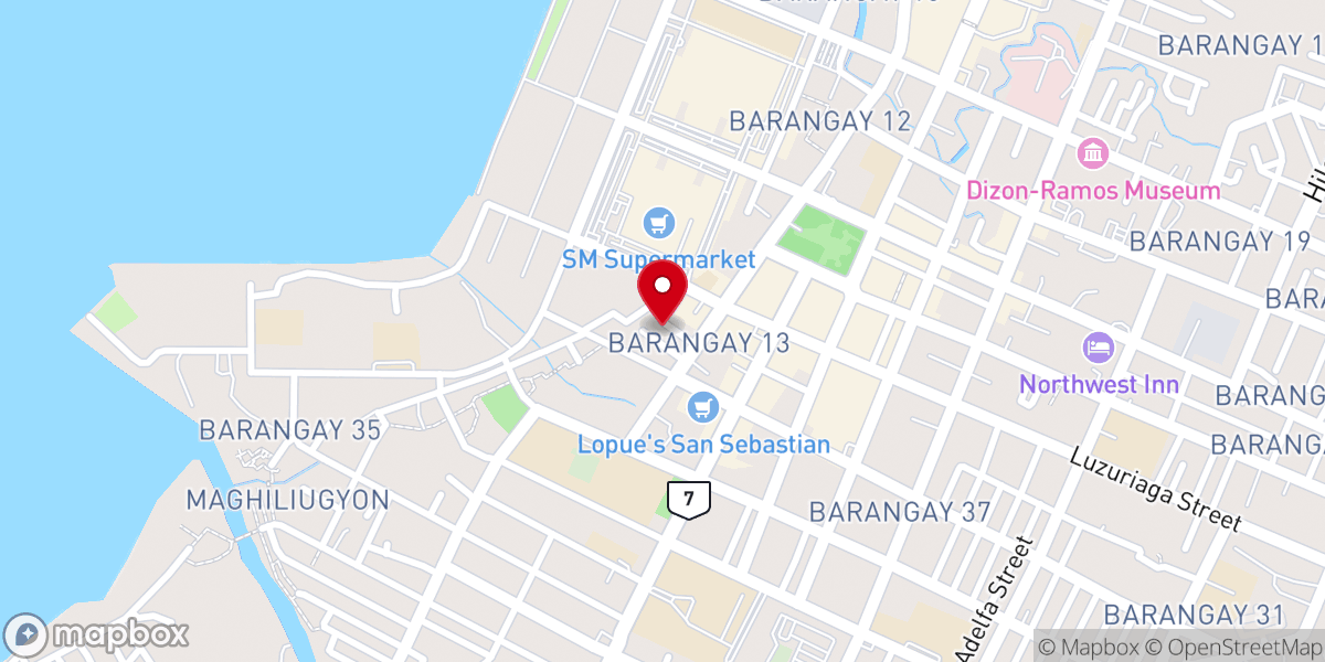 Map showing location of BACOLOD CITY ALLIANCE CHURCH