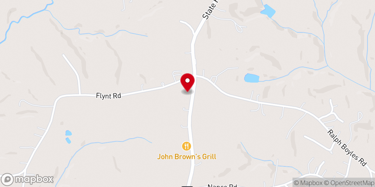 Map showing location of Boyles Chapel
