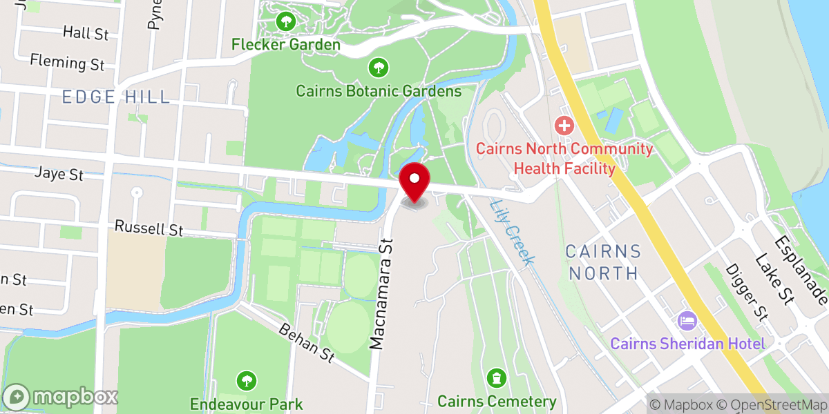 Map showing location of The Lakes Church