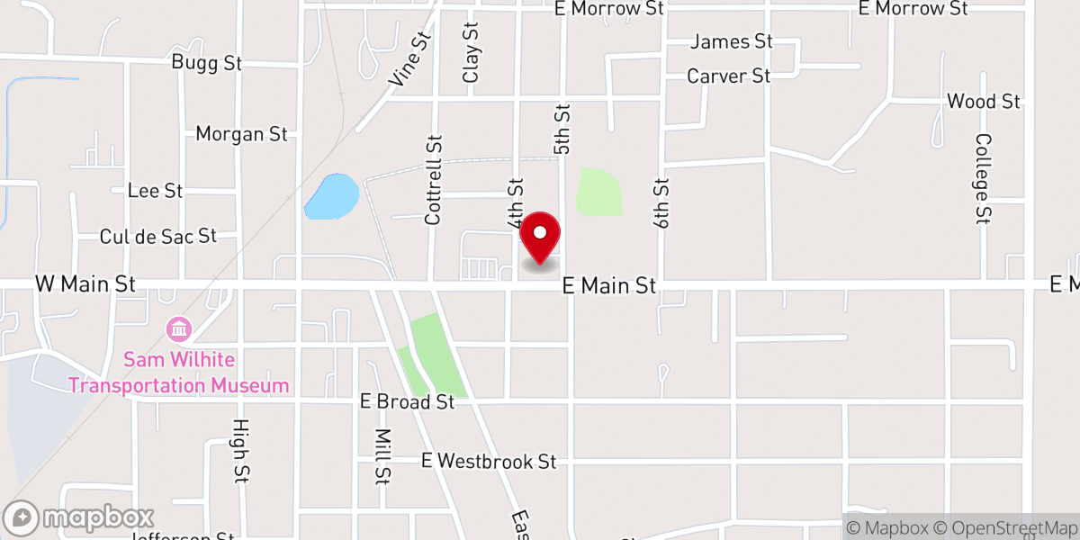 Map showing location of Immaculate Conception Catholic Church