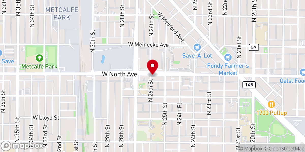 Map showing location of Northside Lutheran Ministries