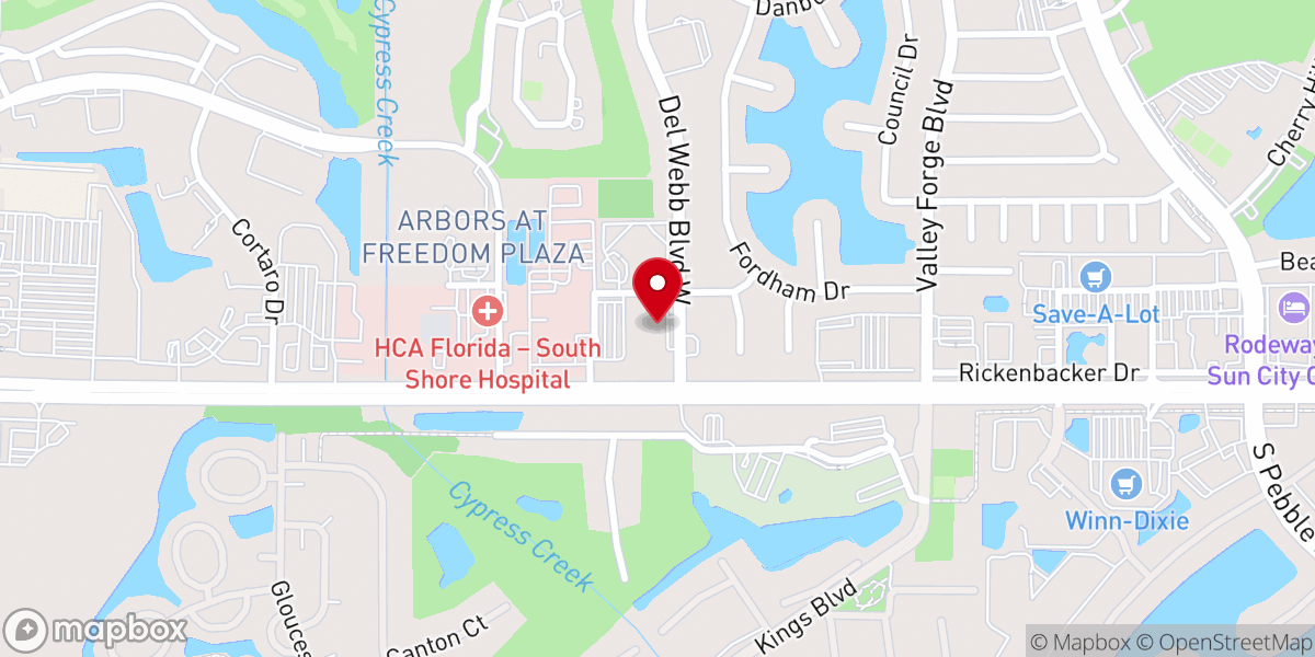 Map showing location of Total Life Church