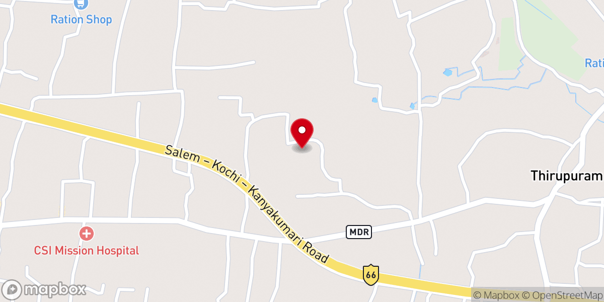 Map showing location of St. John 23rd Church