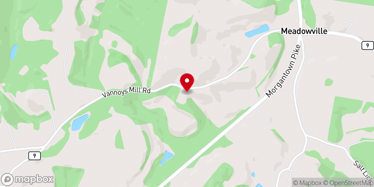 Map showing location of Little Bethel Baptist Church