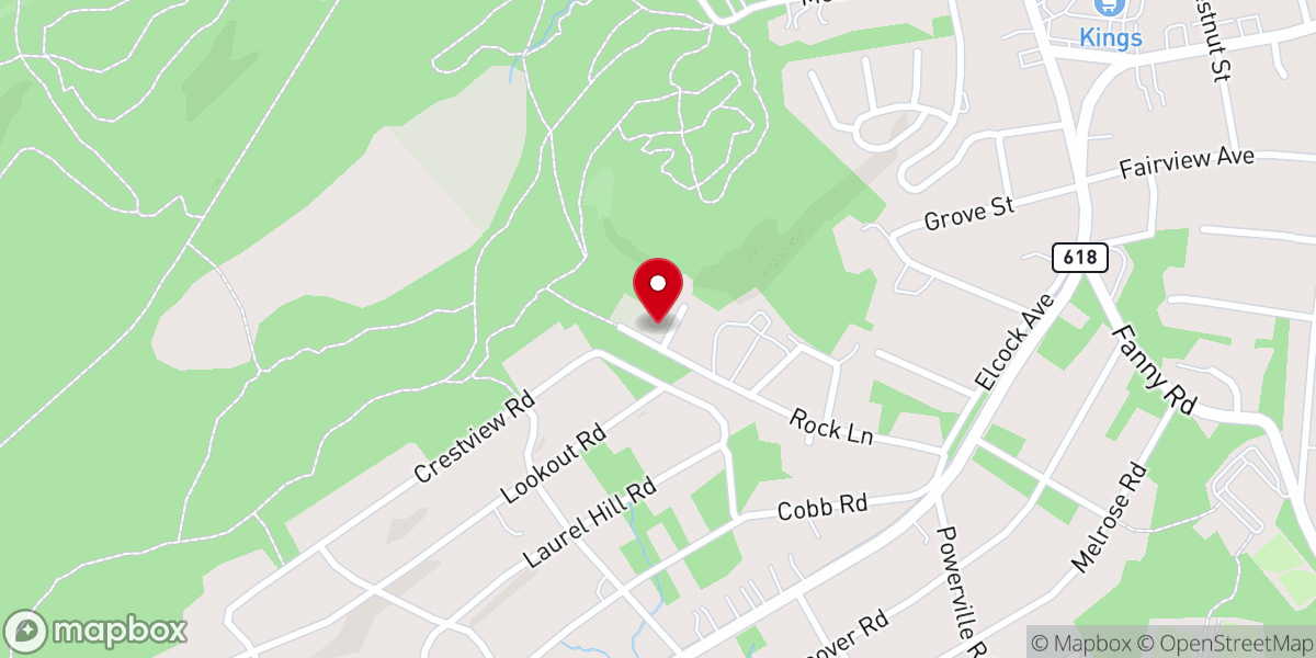 Map showing location of St. Therese Chapel, The Little Flower of Jesus
