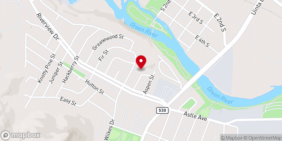 Map showing location of Standing Stone Calvary of Southwest Wyoming