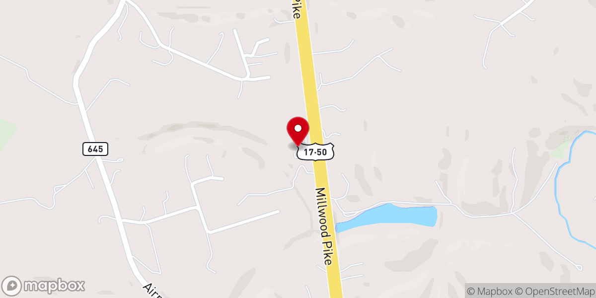Map showing location of Our Savior Lutheran Church