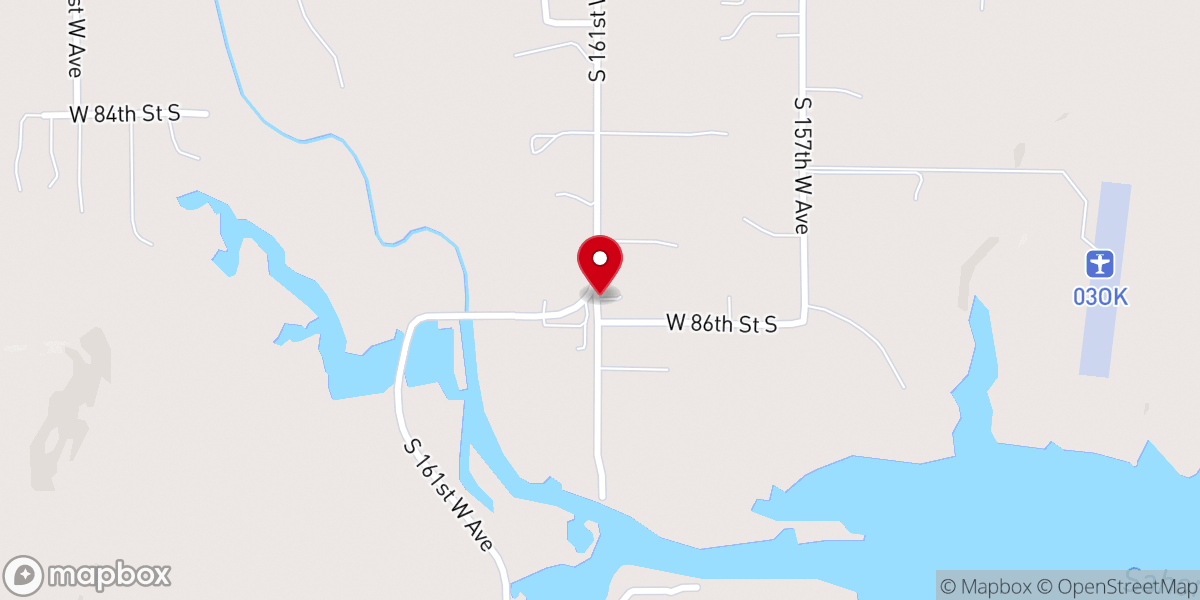Map showing location of Open Door Fellowship Church