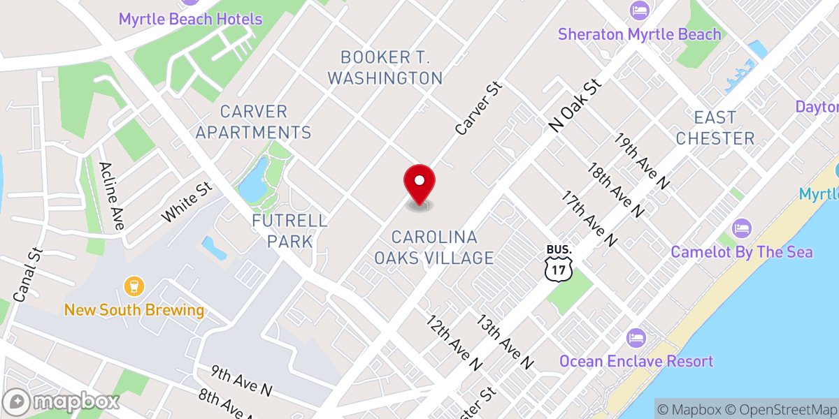Map showing location of Mt Olive Ame Church