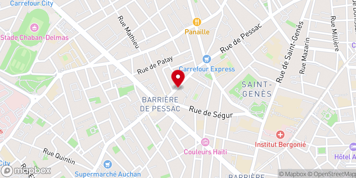 Map showing location of Église Notre-Dame-des-Anges de Bordeaux